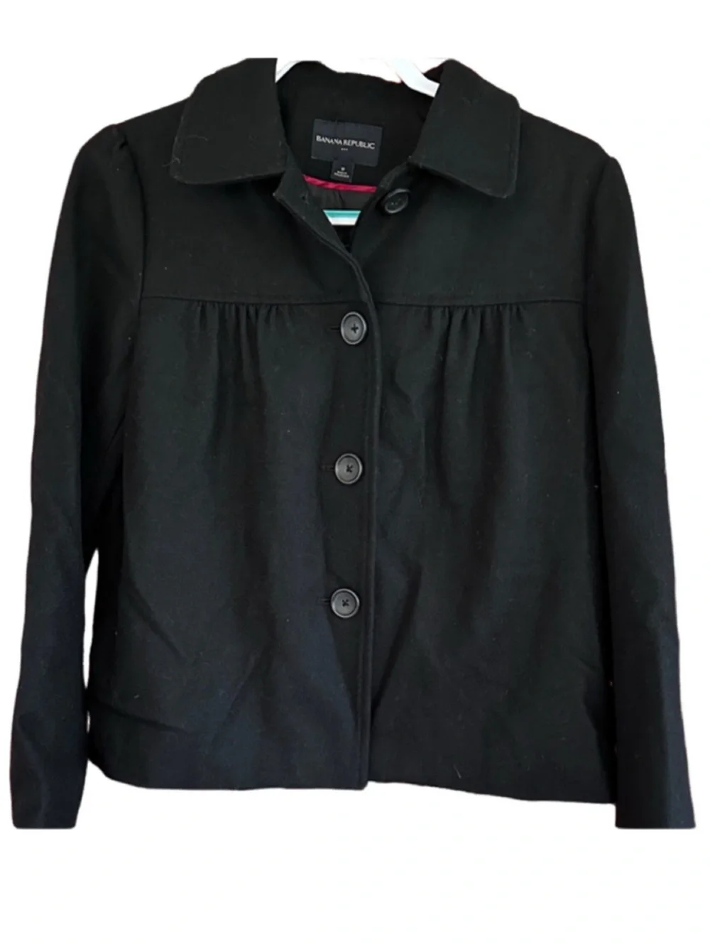 Banana Republic Women's Wool blend Black Blazer